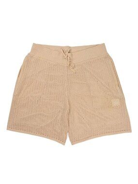 ALO Yoga Crochet Shorts in Macadamia